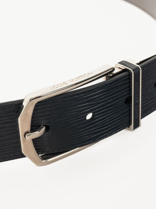 Louis Vuitton Men's Black Epi-Leather Belt - Picture 4 of 6